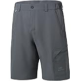 BASSDASH 10.5” Mens Fishing Cargo Shorts Quick Dry UPF 50+ Water Resistant FP01M