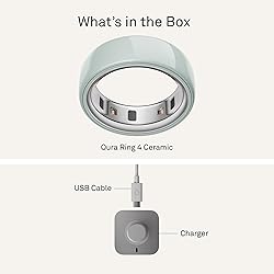 Oura Ring 4 Ceramic - Tide - Size 9 - Size Before