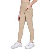 Arshiner Girls Athletic Leggings High Waist Yoga Pants for Kids with Pockets Dance Running Workout Tights