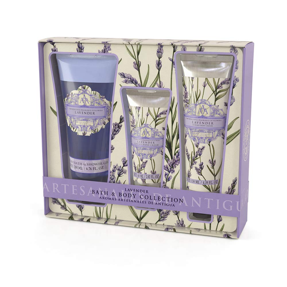 Somerset Body Care Gift Set with Shower Gel, Hand Cream and Body Lotion in a Beautiful Gift Box, Lavender