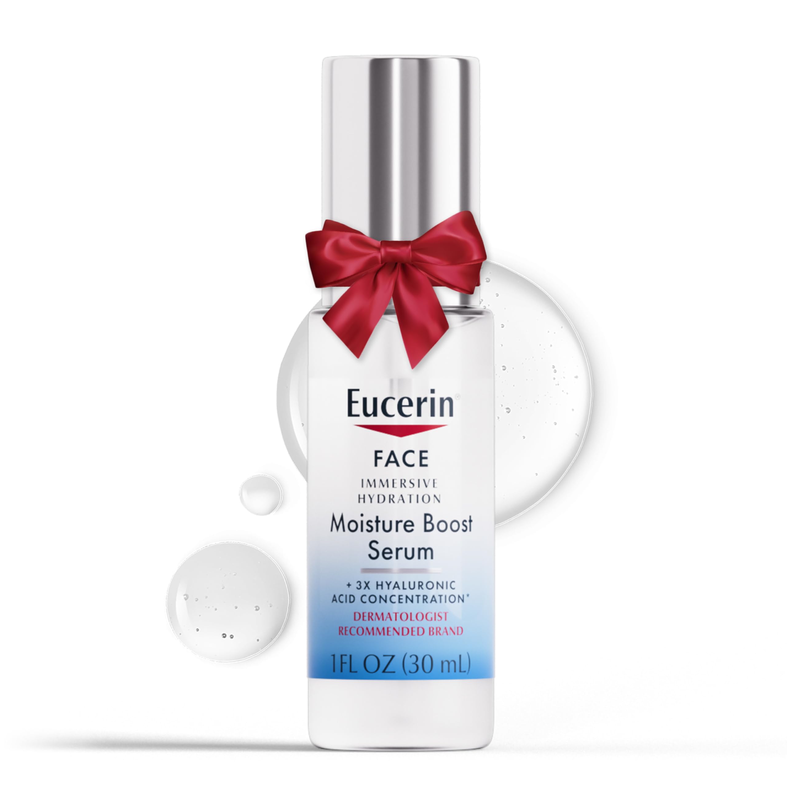 Photo 1 of Eucerin Immersive Hydration Smoothing Face Serum, Ultra-Lightweight Hyaluronic Acid Serum Reduces the Look of Fine Lines and Wrinkles, Holiday Gifts for Self Care, 1 Fl Oz Bottle