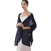 RIIQIICHY Women Shawls and Wraps for Evening Dresses Like Chiffon Silk Scarf Formal Silky Pashmina Shawls for Weddings