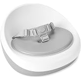 Skip Hop Booster Seat for Dining Table, Sleek Seat Booster, Grey/White