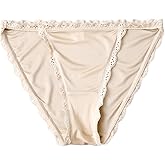 FEELITS 100% Mulberry Silk Tanga, Sexy High Cut String Bikini Panties for Women, Ultra Breathable