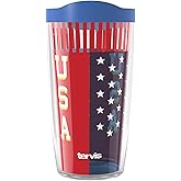 Tervis Take The Podium Made in USA Double Walled Insulated Tumbler Travel Cup Keeps Drinks Cold & Hot, 16oz, Classic
