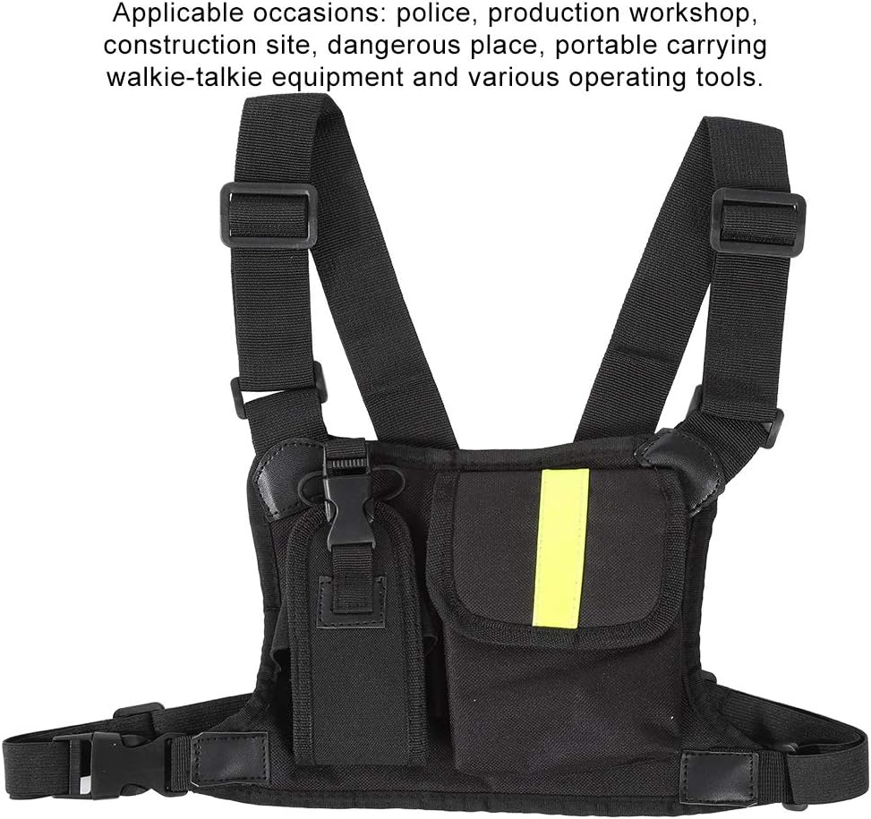 Tosuny Radio Chest Harness Chest Front Pack Pouch Holster Vest Rig Carry Case for WalkieTalkie Portable Adjustable Hands-Free Radio Carry Case Tools Assistant (Rescue Essentials) - Image 5