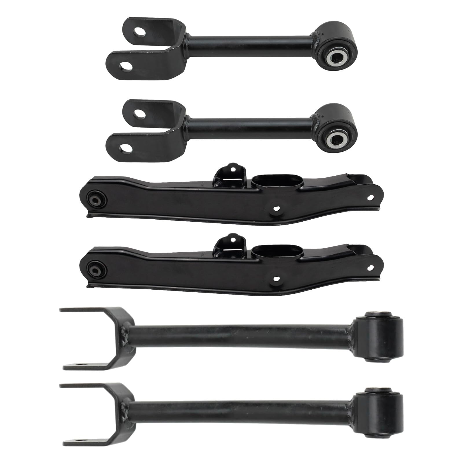 TRQ Rear Upper and Lower Control Arm Set Driver Passenger Side Compatible with 2011-2014 Chrysler 200 Dodge Avenger Image