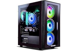 NOVATECH Phantom 2.0 - Prebuilt Gaming PC Desktop Computer - RX580 - Intel Xeon i7 3.5GHz - 16GB RAM - 512GB M.2 SSD WiFi/BT, Win 11 - Gaming Computer Tower - Pre Built PC Gameing - 1 Year Warranty