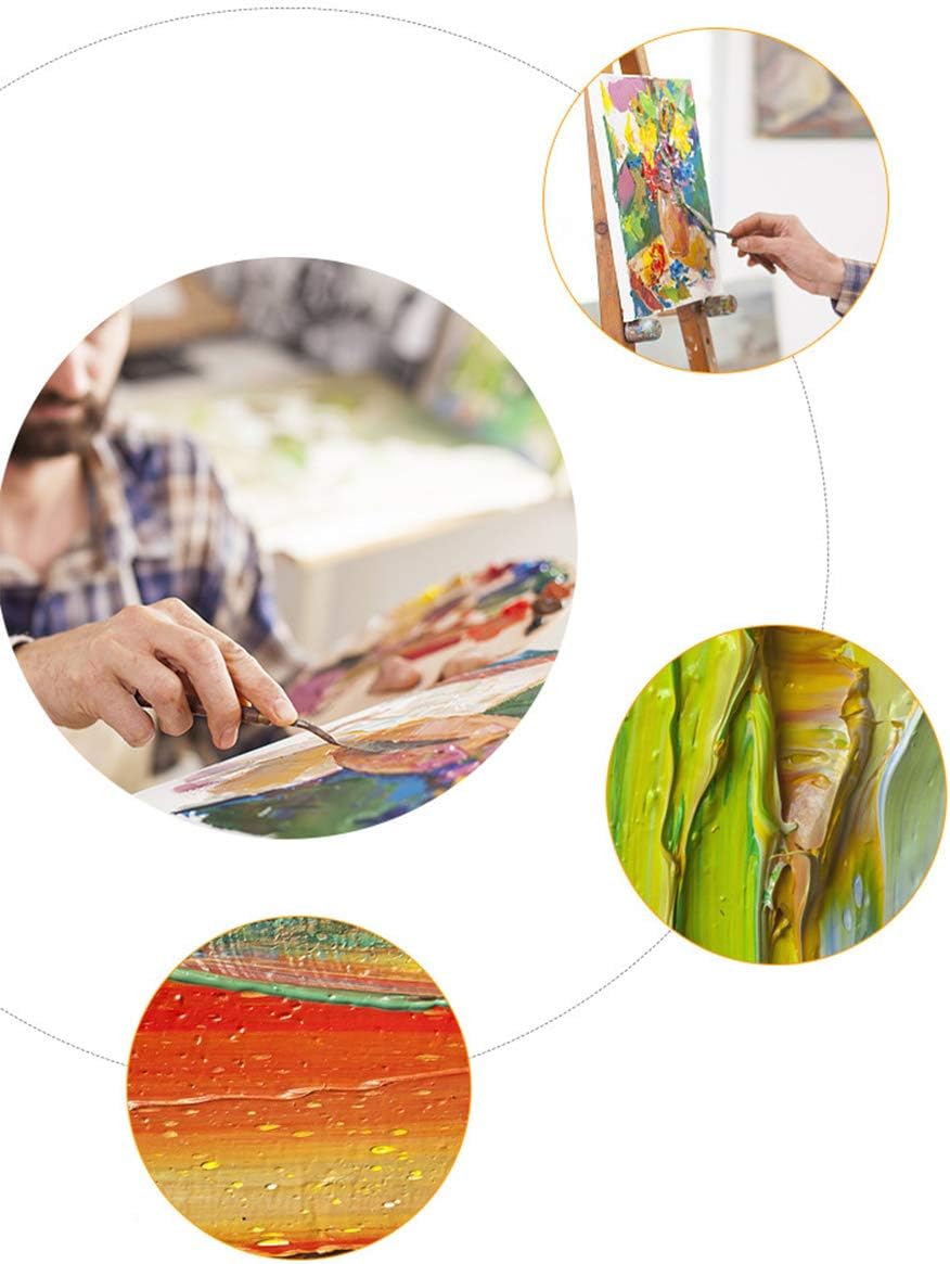 Palette Knife, NCTP 5 Pieces Stainless Steel Spatula Painting Palette Knife Oil Painting Accessories Color Mixing Set for Oil, Canvas, Acrylic Painting-Lightwish