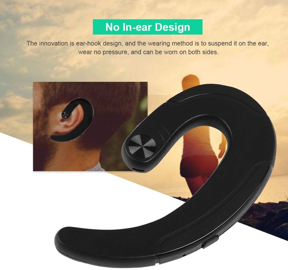 Bone Conduction Headphones, Wireless Bluetooth Bone Conduction Headset Earphone, Ear-Hook Stereo Earphones with Micphone - Image 4