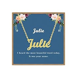 Ldurian Name Necklace Personalized | Julie Name