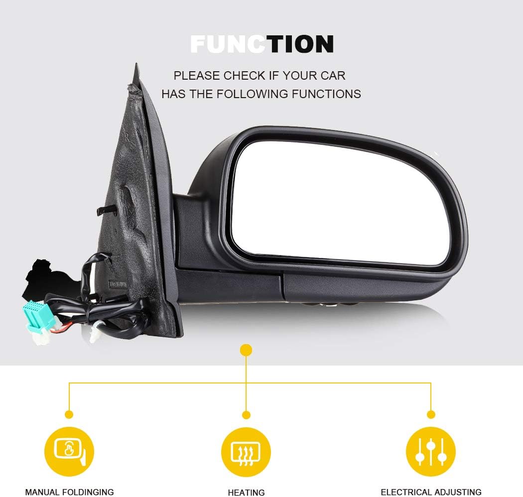 Ineedup Side View Mirror Replacement Mirror Fit for Trailblazer EXT
