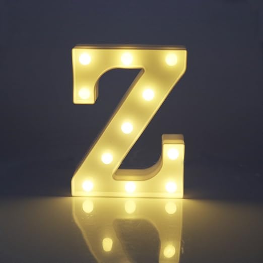 Alphabet Letters Led Night Light Festival Marquee Sign Wall Decorative Table Lamps Wedding Bedroom Lamp Wall
