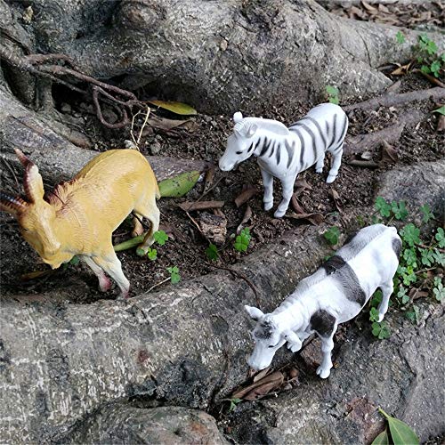 Animals Figure,40 Piece Mini Jungle Animals Toys Set,Realistic Wild Vinyl Plastic Animal Learning Party Favors Toys for Boys Girls Kids Toddlers Forest Small Animals