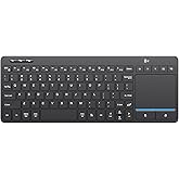 Bnnwa Multi-Device Wireless Bluetooth Keyboard with Touchpad-Wireless Keyboard with Multi-Touch Big Size Trackpad,Support 3 D
