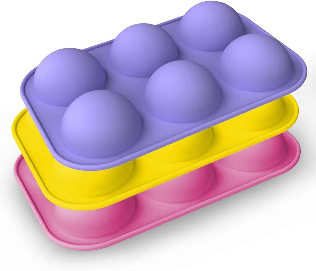 6 Holes Silicone Sphere Molds Chocolate ，Semi Sphere