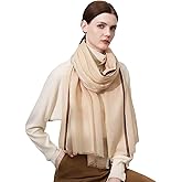 COtheSumay Luxury Cashmere Pashmina Style Shawl - Silk & Wool Blend Scarf, Lightweight Skin-Friendly Wrap