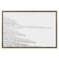 SIGNWIN Framed Canvas Print Wall Art Abstract Line Art Geometry Geometric Line Illustrations Modern Art Mid-Century Modern Colorful Warm for Living Room, Bedroom, Office - 16