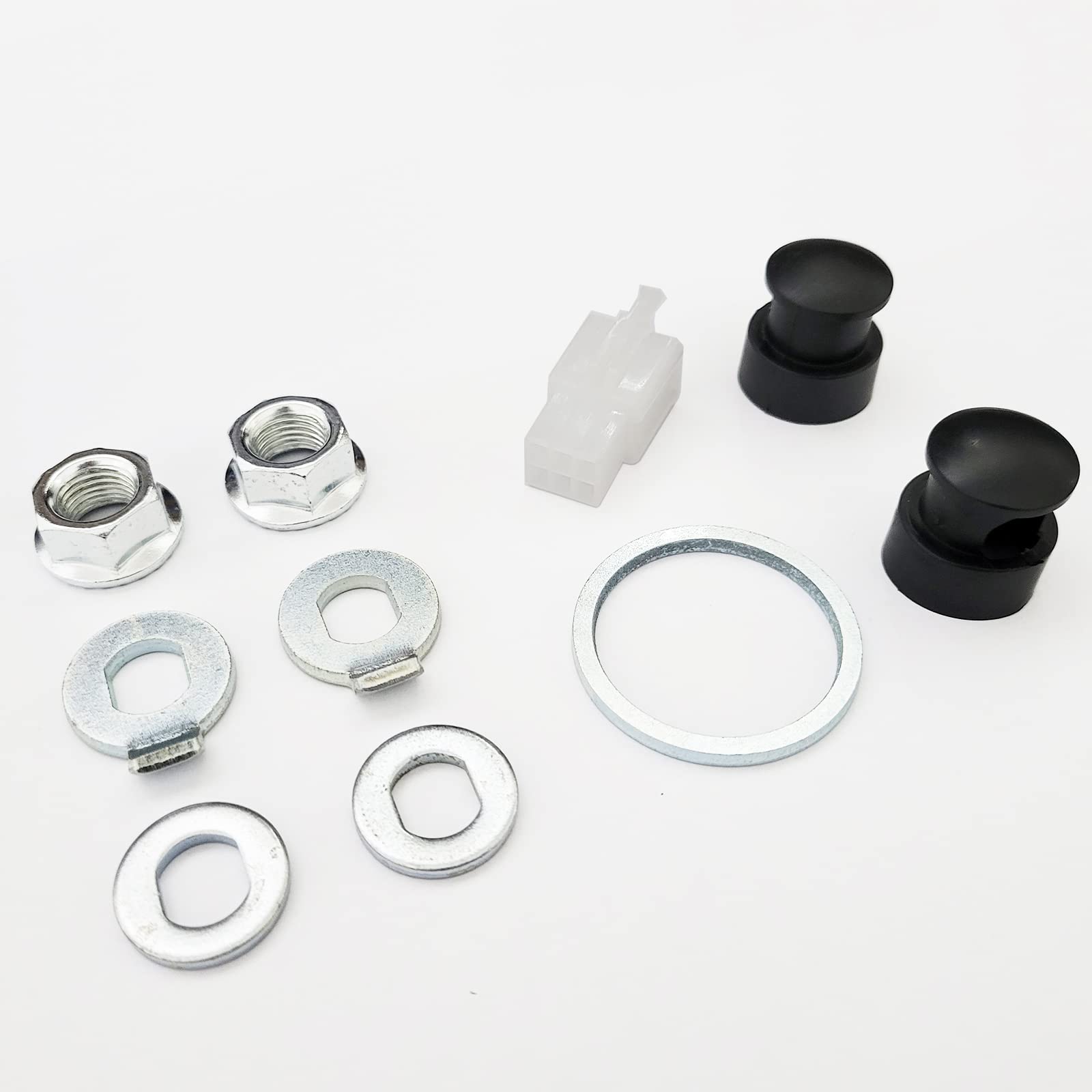 E-Bike Hub Motor Nuts Bike Safety Washers Electric Bicycle Wheel Lock Nuts Motor Axle Bolt Screw (M12 (12mm))