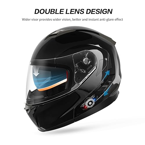 Motorcycle Helmet Bluetooth Integrated New EPS FreedConn BM2-S