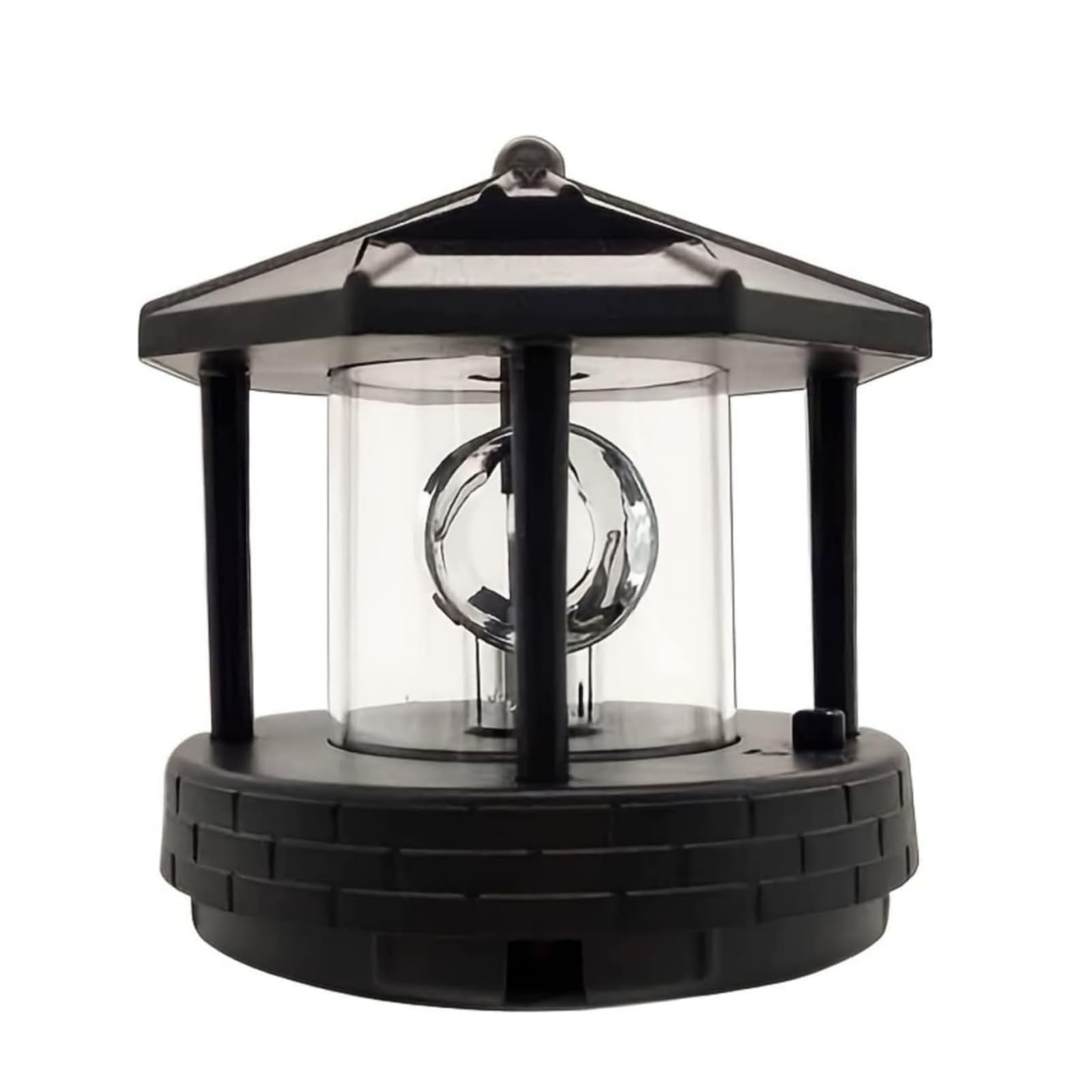 tifoss Solar Powered Rotating Lighthouse 360 Degree Rotating Lamp with ...