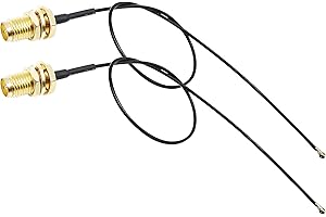 Rydocyee MHF4/IPEX4 to RP-SMA Female Bulkhead 8 Inches RF1.13 WiFi Pigtail Coaxial Cable Connecting SMA Antenna to 4G 5G Rout