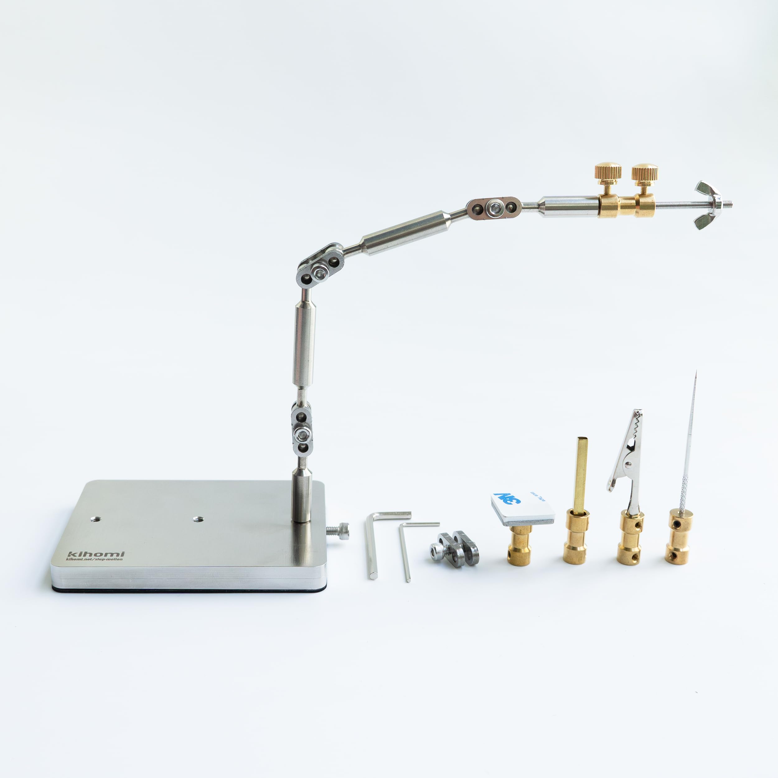 Stop Motion Rig - Stainless Steel Rig Arm for Stop Motion Animation, 5 Flexible Joints for Articulated Movement, Armature Support Tool for Hobbyists & Studios, Hold up to 280g