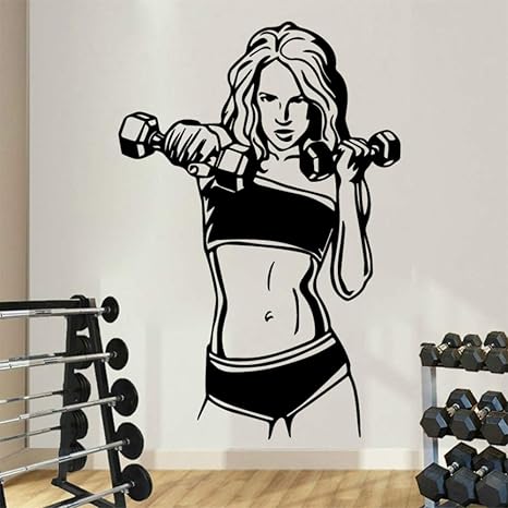 Fnaf Musculo Femenino Pegatinas De Pared Gimnasio Gimnasio