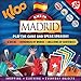 Spanish Board Game – Race to Madrid | Easy to Learn Words, Grammar, Verbs | Fun for Adults, Kids, Beginners, Classroom | 4 Decks Dynamic Flash Cards