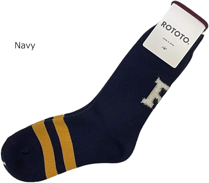 Amazon ロトト Rototo Lettered Crew Socks レタードクルーソックス R1338 スポーツソックス 通販