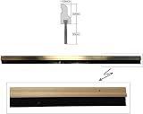 838mm Door Brush Draught Excluder Strip - Seals Gaps Up To 15mm - view 2