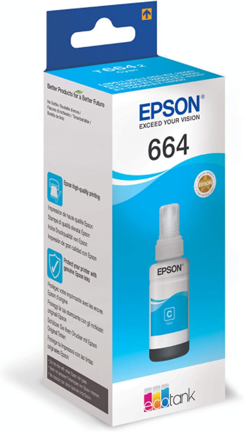 Epson EcoTank T6642 Cyan Ink Bottle 70 ml, 70ml - Image 5
