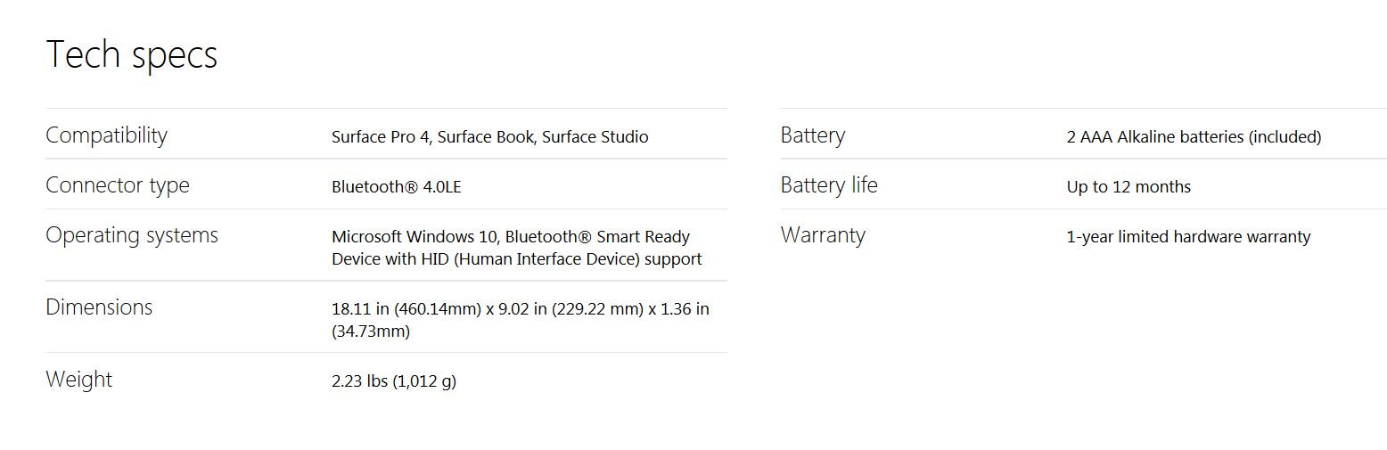 Microsoft 3RA-00022 Surface Ergonomic Keyboard