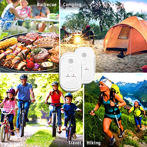 [NEW 2018] Effective Ultrasonic Mosquito Repellent (2-Pack) - Odorless Non-Toxic Portable Pest Control Repeller Anti Insects, Bugs, Roaches w/Dragonfly Mode - For Indoor and Outdoor (White 2-Pack) - Thumbnail 7
