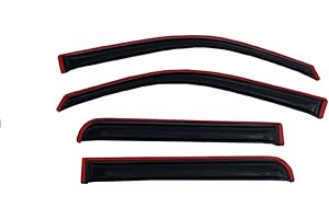 Auto Ventshade [AVS] In-Channel Ventvisor / Rain Guards | Fits 2009 - 2014 Ford F-150 SuperCrew, 2010 - 2014 SVT Raptor SuperCrew- Smoke, 4 pcs. | 194155