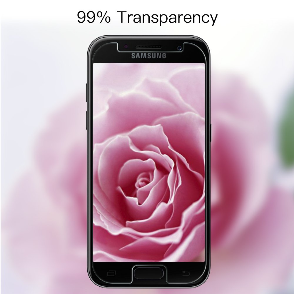 Panzerglas Schutzfolie für Samsung Galaxy A3 2017,[2 Stück] TUCNIPUS Galaxy A3 2017 Panzerglasfolie-3D Touch Kompatibel, 9H Härte, Anti-Öl, Kratzer,Blasen und Fingerabdruck Displayschutzfolie für Samsung Galaxy A3 2017