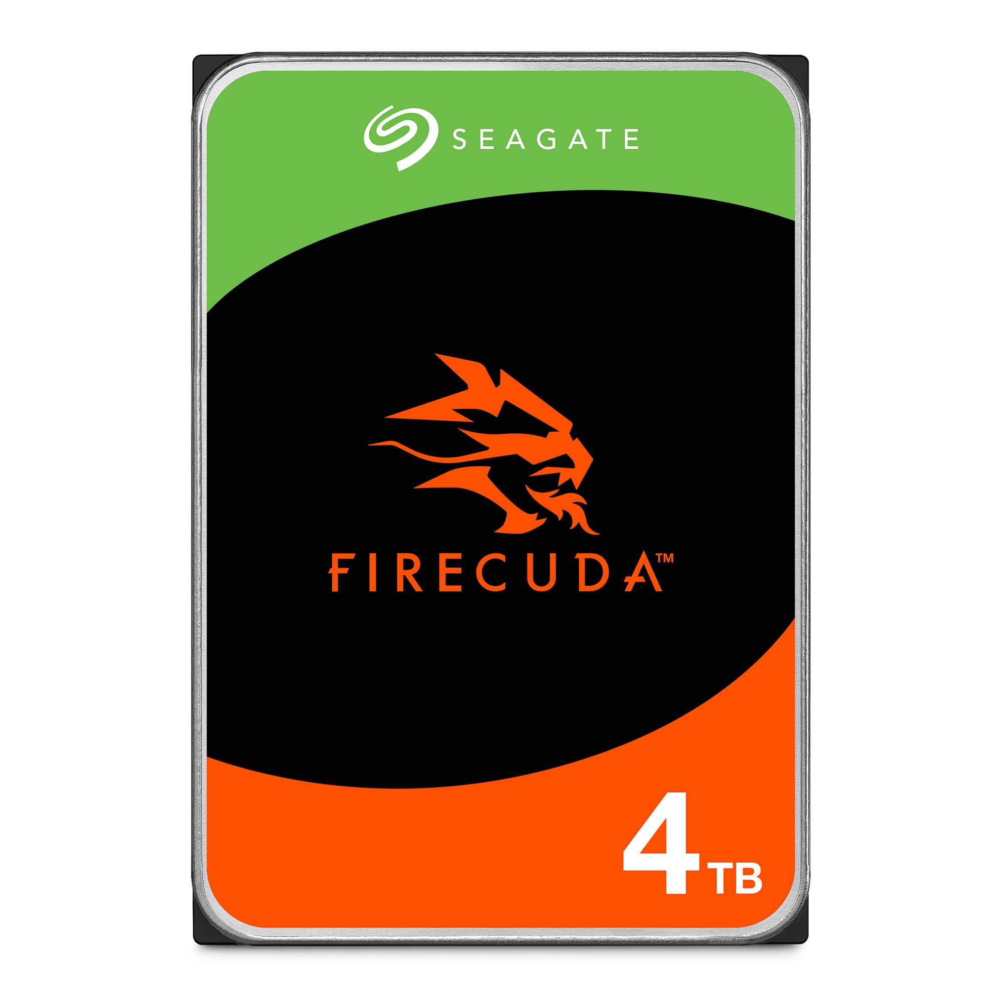 Seagate FireCuda HDD 4TB, Internal Hard Drive HDD, 3.5 Inch, CMR, SATA, 6 Gb/s, 7.200 RPM, 256MB Cache 300TB/year, Data Rescue Services (ST4000DXZ05)