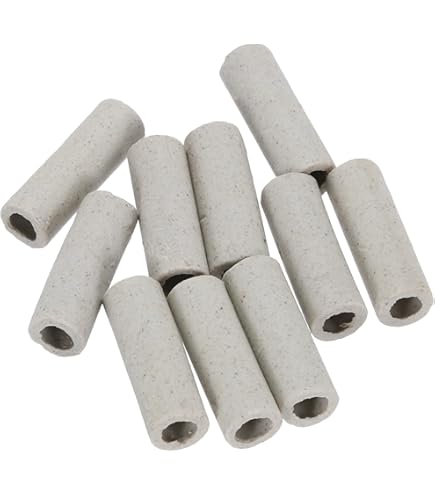 Uxcell 1.7mm Ceramic Insulation Tubes - High Temperature Alumina Porcelain Pipes (10 Pack)