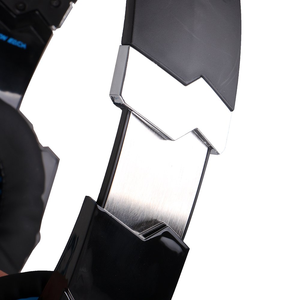 KOTION EACH G9000 USB 7.1 Surround Sound Version Game Gaming Headphone Computer Headset Earphone Headband with Microphone LED Light Blue&Black