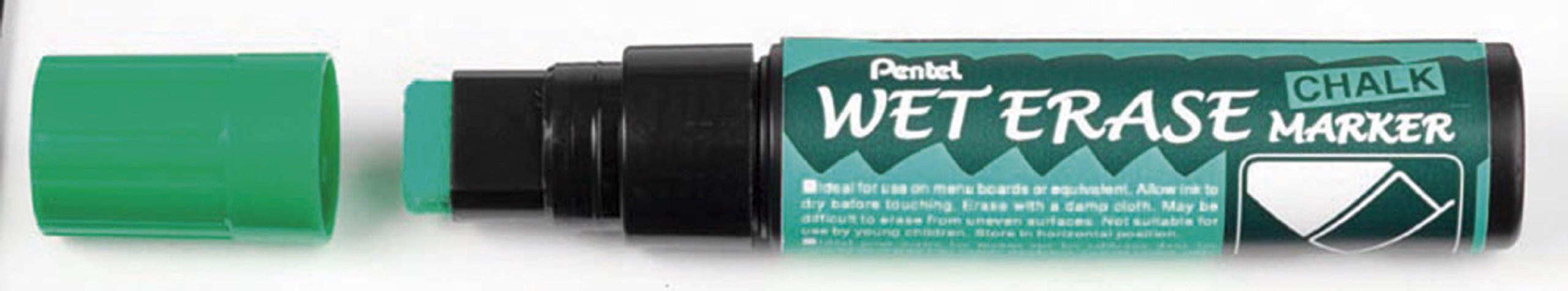 Pentel Wet Erase Jumbo SMW56-D Chalk Markers Chisel Tip 3.5 - 10.5 mm Green
