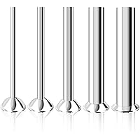 YBS 5 Sizes Stainless Steel Sausage Stuffing Tubes and Funnels for #5 Sausage Stuffers