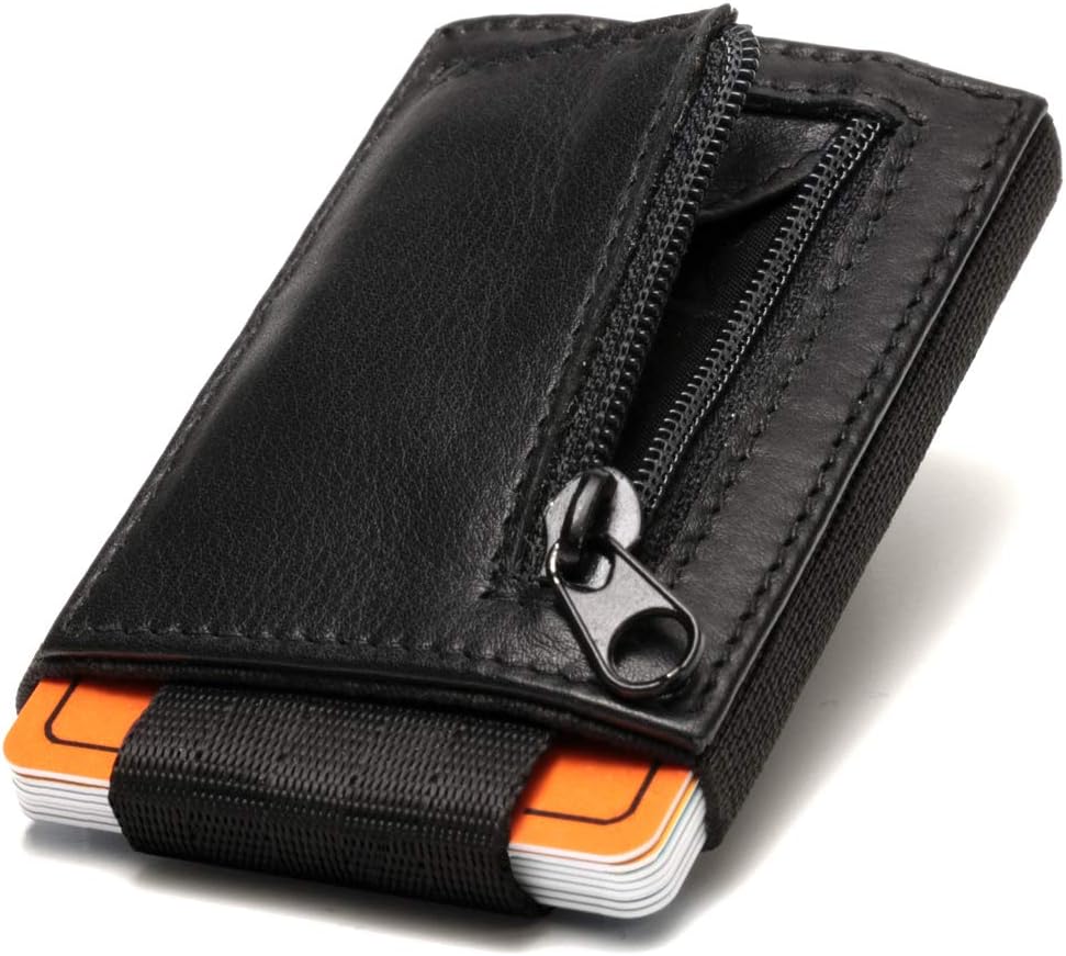 Fa.Volmer ® Vista Men's Card Wallet in Genuine Leather, Black, Vista 1