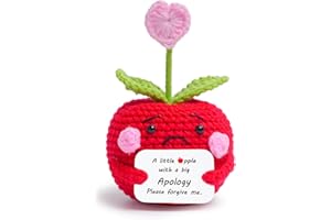 Lenoka Crochet/The Apple of Love (Apology)/ Apology Gifts for Him Her,for Man Woman, Forgive Me Card for Friends Family, Miss You Card, im Sorry Gifts for her, i Love You im Sorry