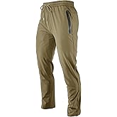 Men's Lightweight Quick Dry Hiking Running Pants Outdoor Sports Breathable Zipper Pockets Athletic Work Pants