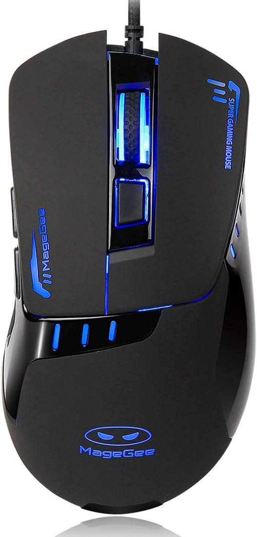 MageGee G5 Ergonomic Gaming Mouse 3200 DPI Sensor Comfortable Grip Multi-Color USB Wired Mice for PC Mac