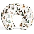 KLWJFK Nursing Pillow and Positioner, Breastfeeding, Bottle Feeding, Baby Sitting Support with Removable Ultra Soft Minky Cover, Tummy Time Support for Baby Boys and Girls(Deer)
