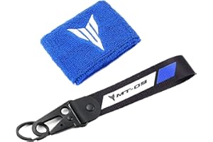 MOWOK Fits For YAMAHA MT 09 mt09 TRACER 9 GT 2021 2022 All years Motorcycle Brake Fluid Reservoir Cover Oil Cup Sock Key Chain Keyring