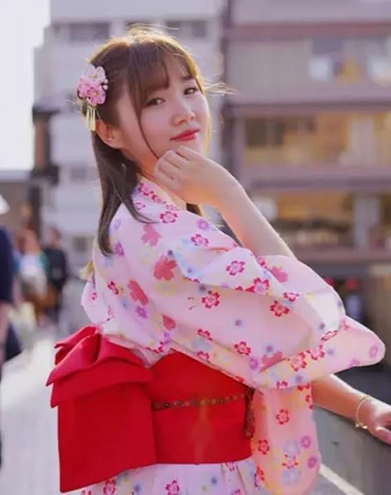 Buy Crb Fashion Womens Girls Japanese Kimono Flower Hair Tie Band