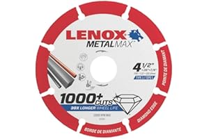 Lenox Metalmax 4 1/2 Inch Segmented Rim Diamond Cutting Wheel for Metal