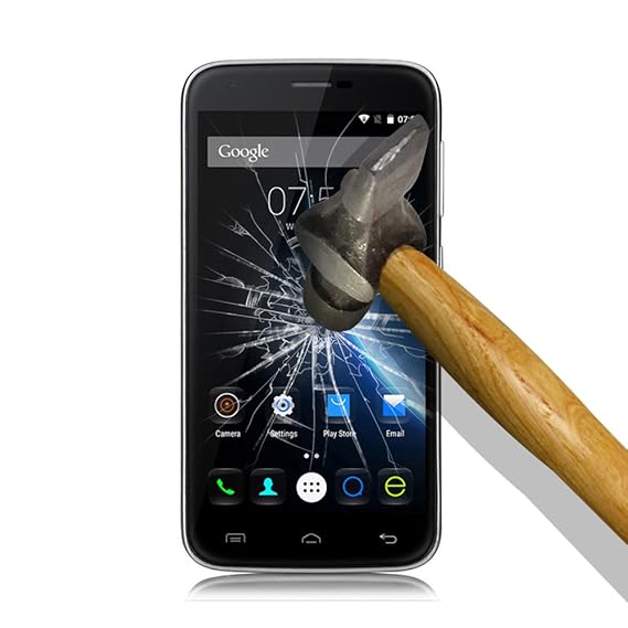 WoowCase Doogee Valencia 2 Y100 - Y 100 Pro Hartglas Schutzglas, Gehärtetem Glas Panzerglas Schutzfolie für { Doogee Valencia